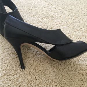 Black Cut-Out Heels